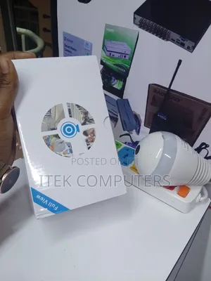 V380 Pro WiFi Bulb Camera for Shop Security and Alerts