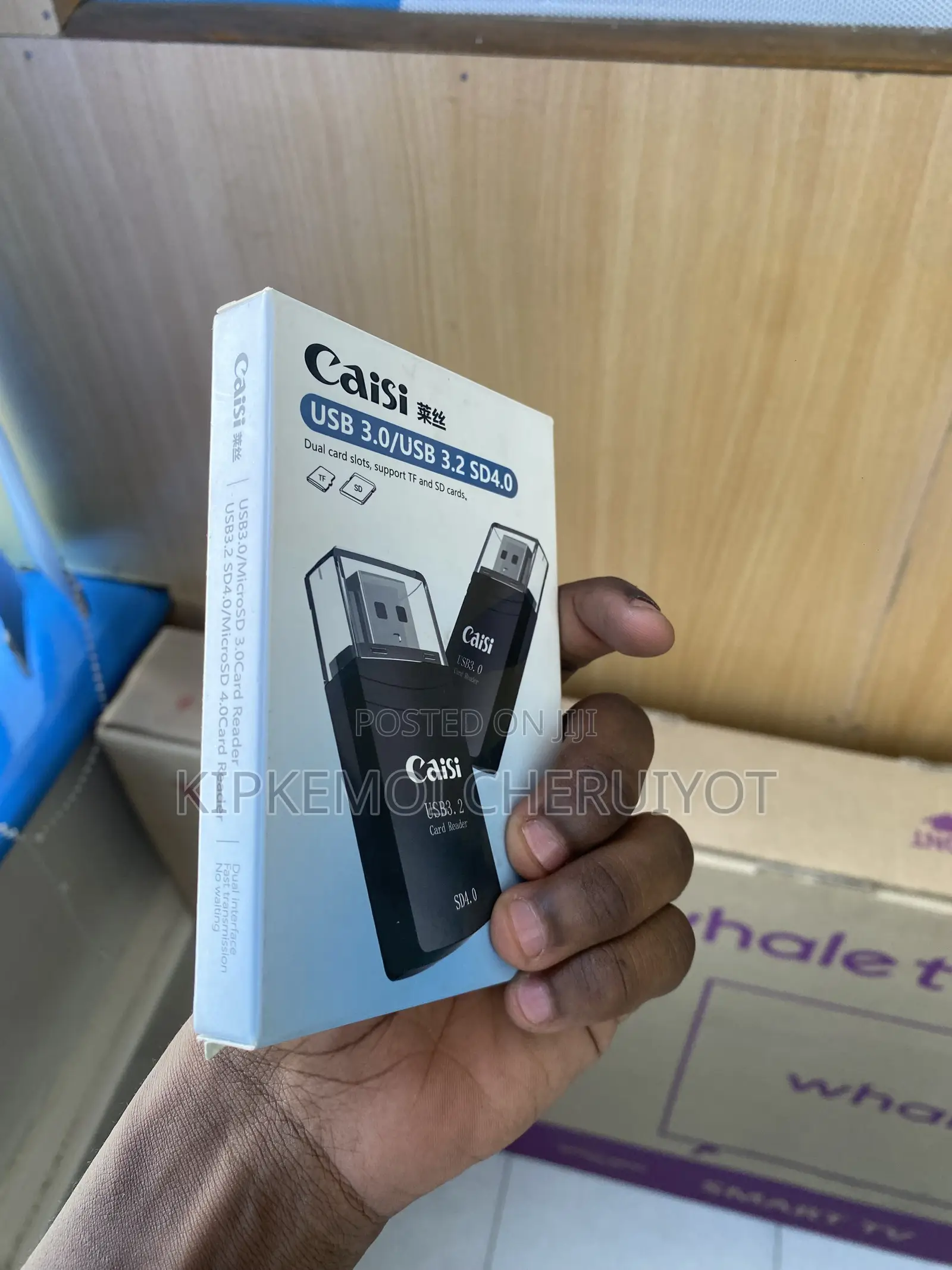 Caisi USB 3.0 Dual-Slot SD and Micro Sd Card Reader