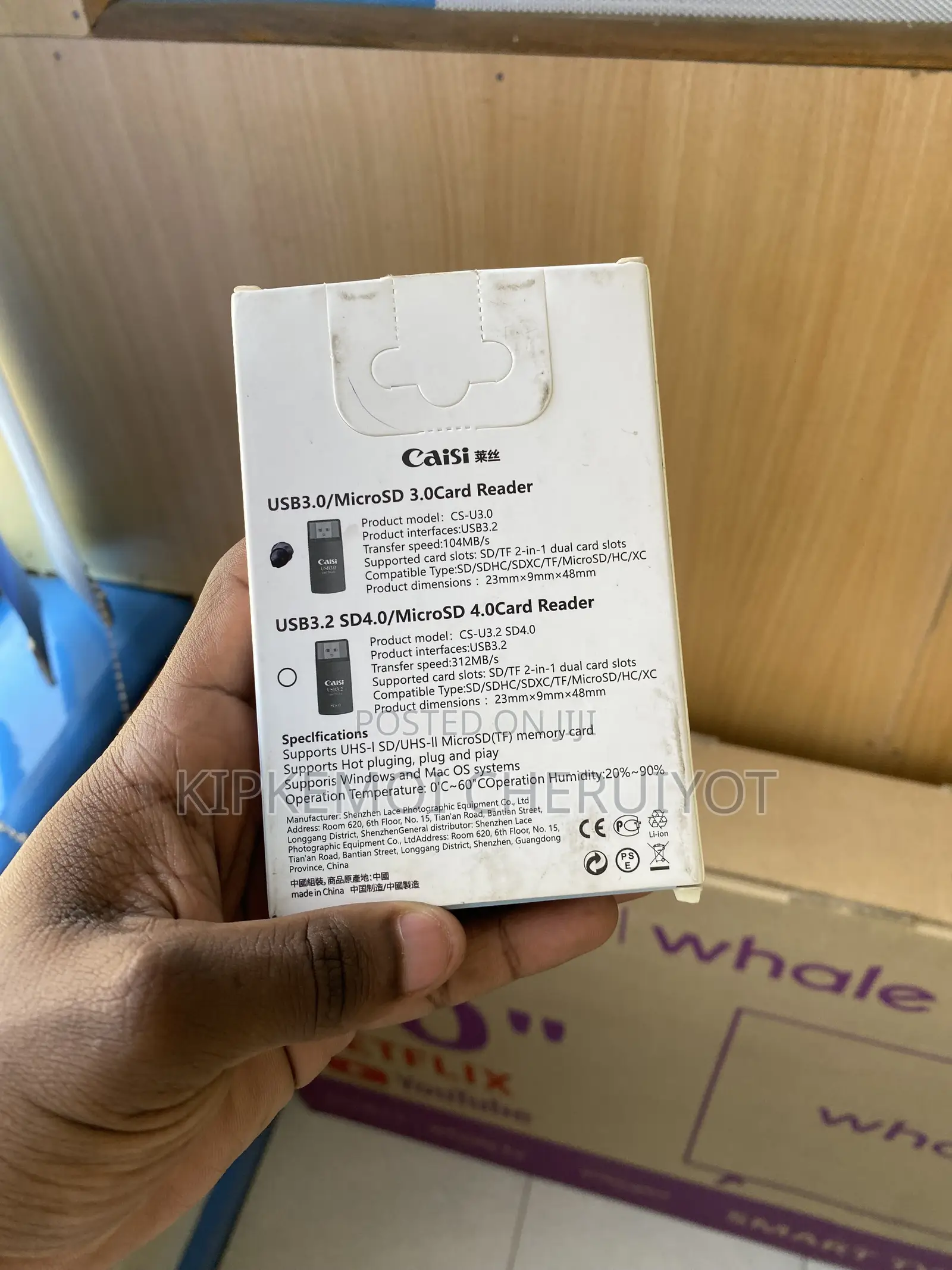 Caisi USB 3.0 Dual-Slot SD and Micro Sd Card Reader