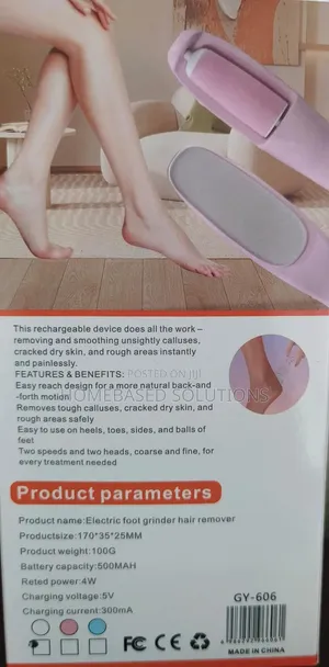 2in1 Electric Foot Grinder Hair Remover