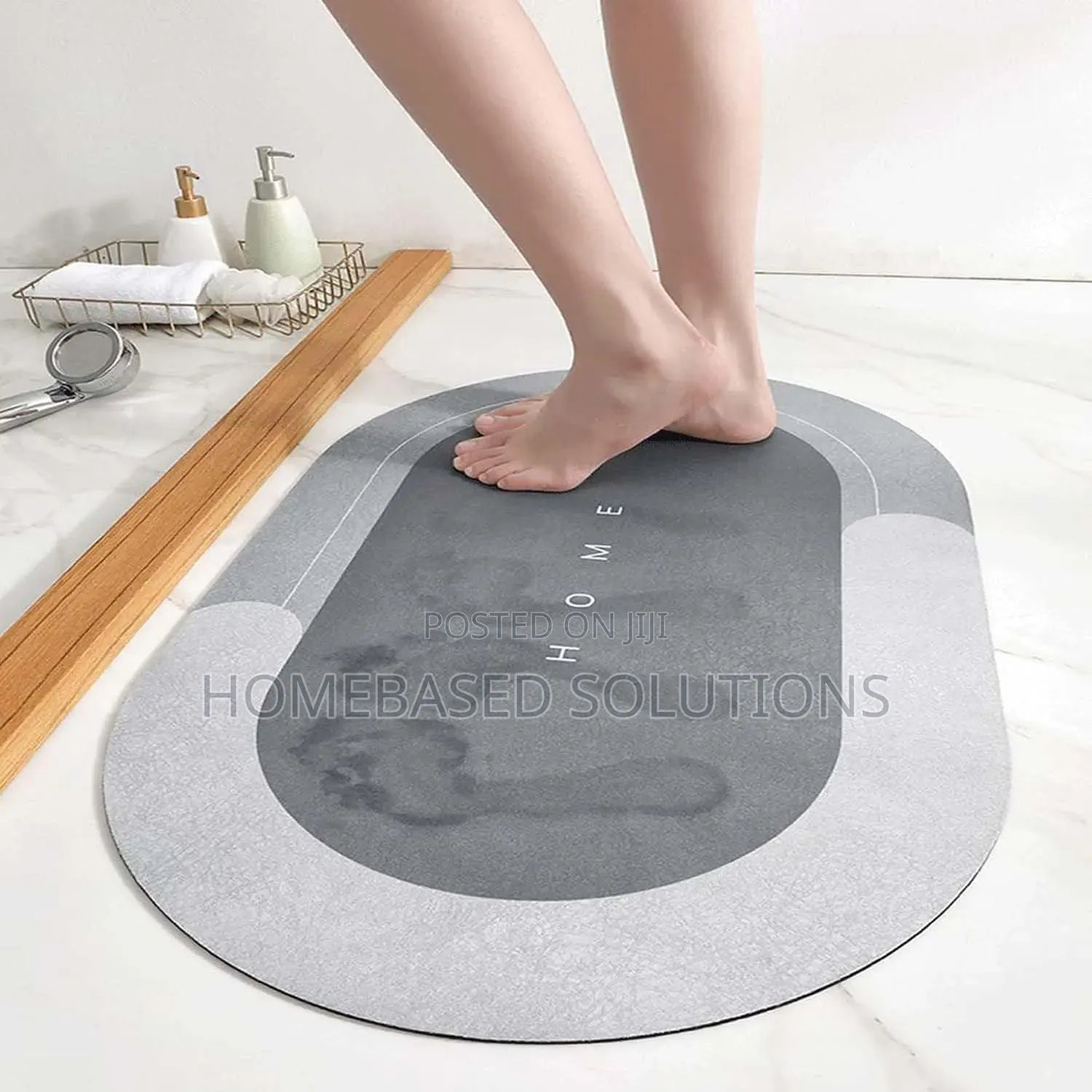 Thick Rubber Bathroom Mat Size 38x58cm