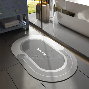 Thick Rubber Bathroom Mat Size 38x58cm
