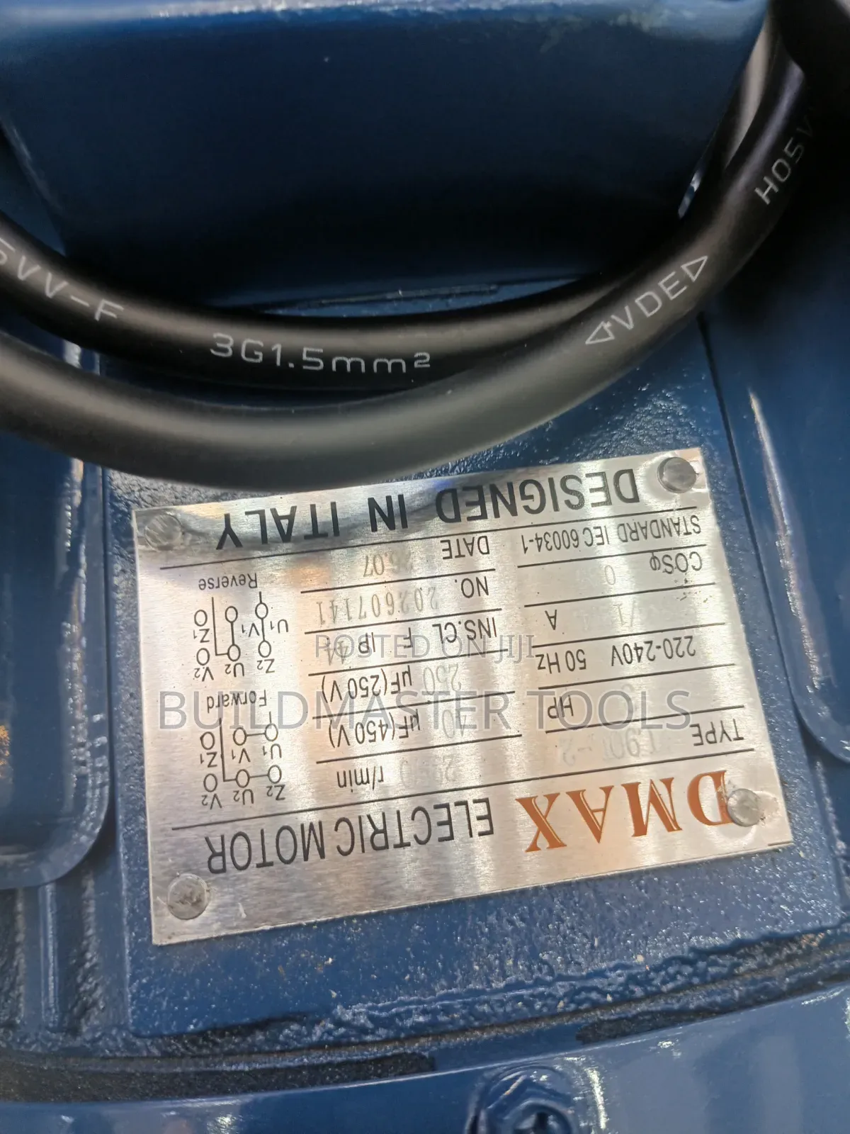 D Max 3HP Single-Phase Electric Motor