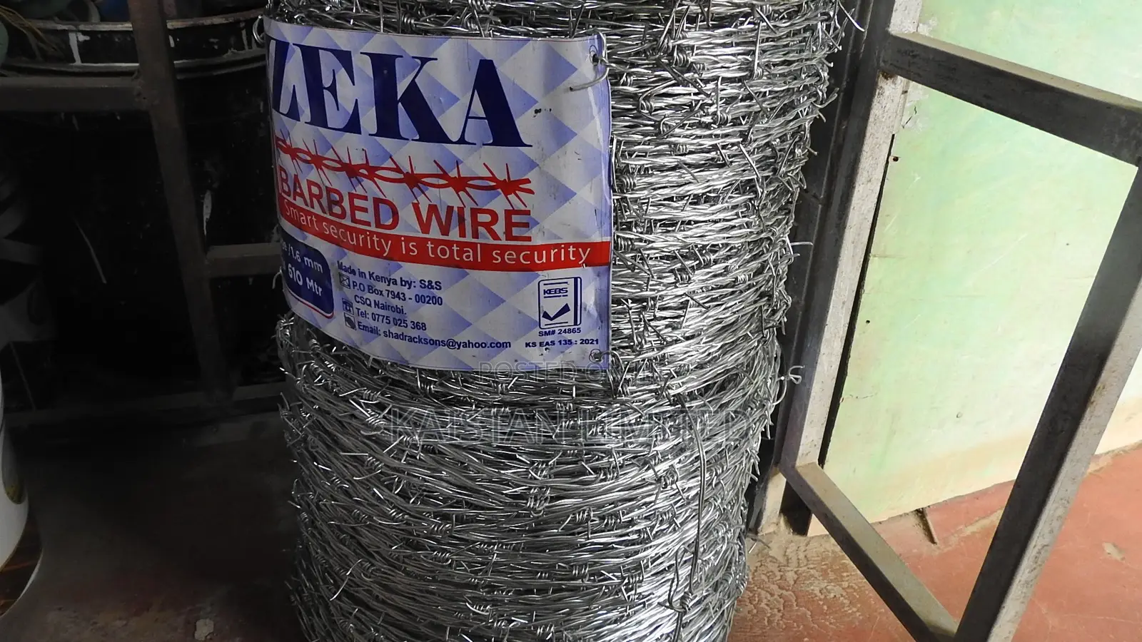 Zeka Barbed Wire 610m. Galvanised Barbed Wire