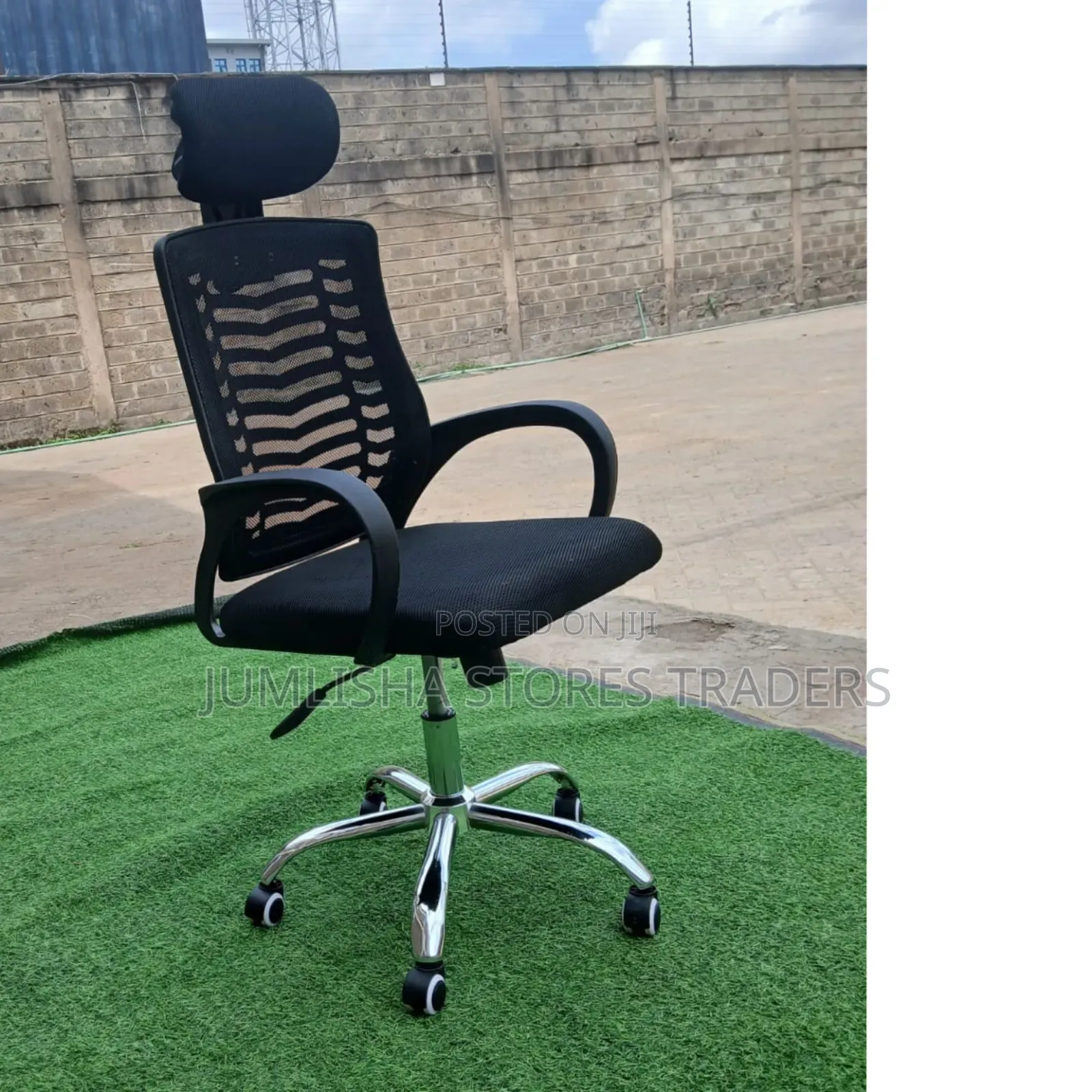 Executive Secretarial Mesh Office Chair With Headrest