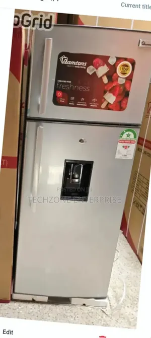 Ramtons 213l 2 Door Direct Cool Fridge Dispenser, Silver