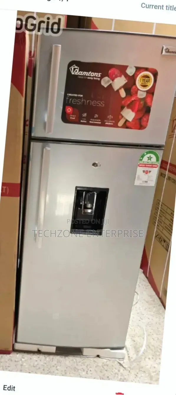 Ramtons 213l 2 Door Direct Cool Fridge Dispenser, Silver