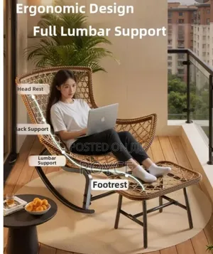 Luxury Rocking Chair With Ottoman