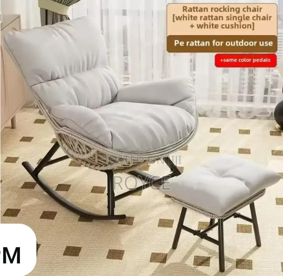 Luxury Rocking Chair With Ottoman