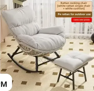 Luxury Rocking Chair With Ottoman
