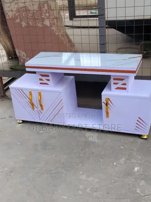 Brand New Stylish 4ft White Marble TV Stand