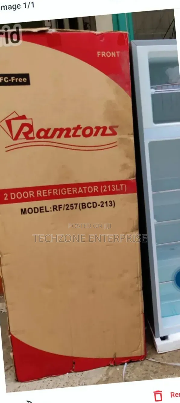 Ramtons (Rf/130) 213l 2 Door Direct Cool Fridge+ Dispenser