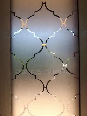 Decorative Film for Reception Glass Panels