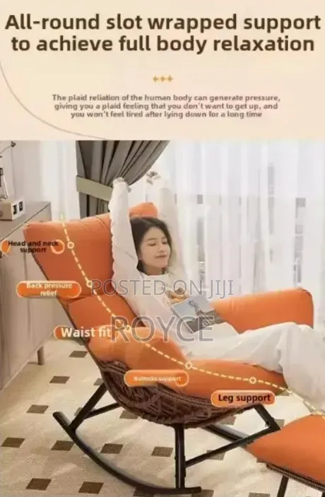 Luxury Rocking Chair With Ottoman