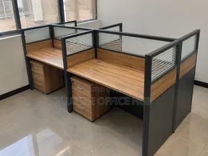 4 Way Office Workstation Desk – Double Staff Computer Table