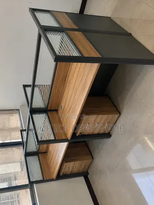 4 Way Office Workstation Desk – Double Staff Computer Table
