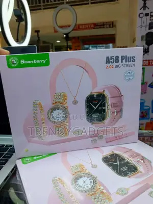 A58 Plus Ladies Bluetooth Smartwatch With Jewellery Accessories