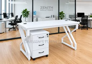 Strong Metallic Table and Movable Drowers