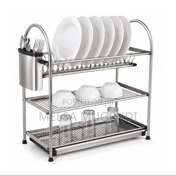 Durable 3 Tier Dish Rack for Everyday Use