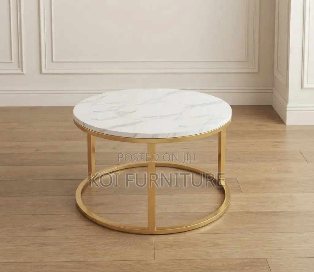 Coffee Table; Round Executive Home Office Meeting Coffee Table