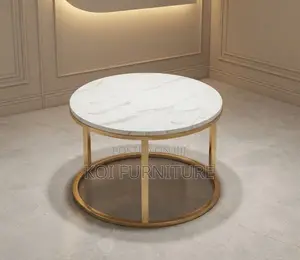 Coffee Table; Round Executive Home Office Meeting Coffee Table