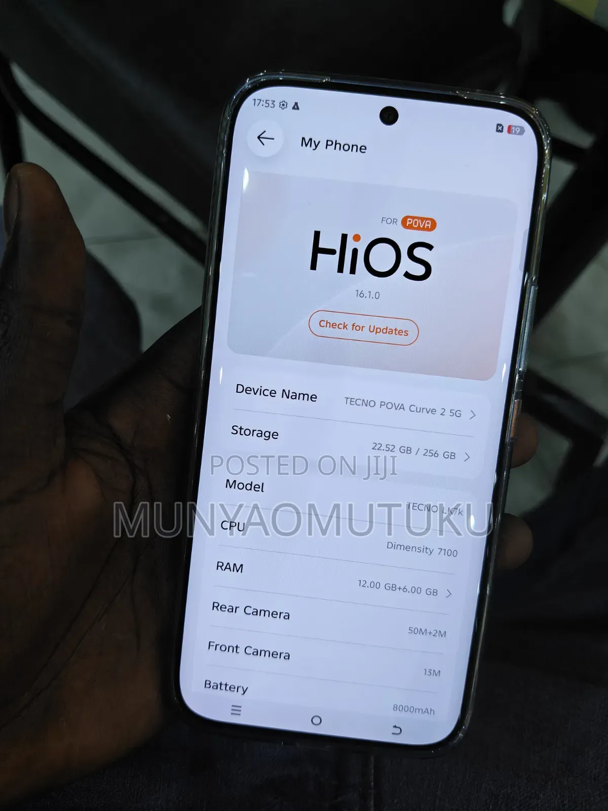 New Tecno Pova Curve 2 256 GB Gray