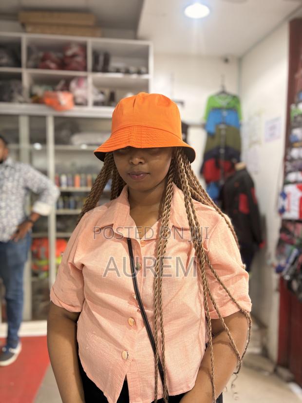 Plain Bucket Hat- Orange,red,pink,black Available - thumbnail 4