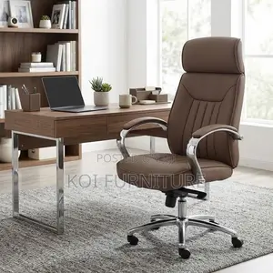 Office Chairs; Brown High-Back Apex Executive Office Seat