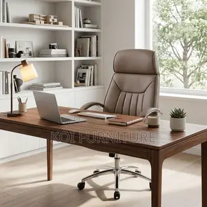 Office Chairs; Brown High-Back Apex Executive Office Seat