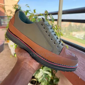 Original Smart Casual Semi Official Leather Men's Versace Shoes