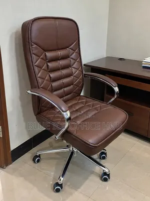 Brown Executive Office Chair – High Back Leather Boss Chair