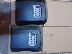 4-Digit Wall Mounted Key Lock Box Black
