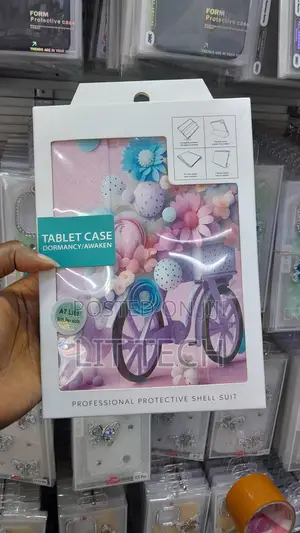 Bicycle & Floral Design Cover for Samsung Galaxy Tab A7 Lite