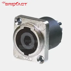 4-Pin Male Speakon Zinc Alloy Polybag Silver Plated XLR Male