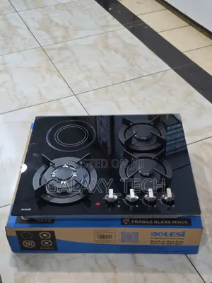 BOLESI Built-in Gas Hob - 3 Gas + 1 Electric Hotplate