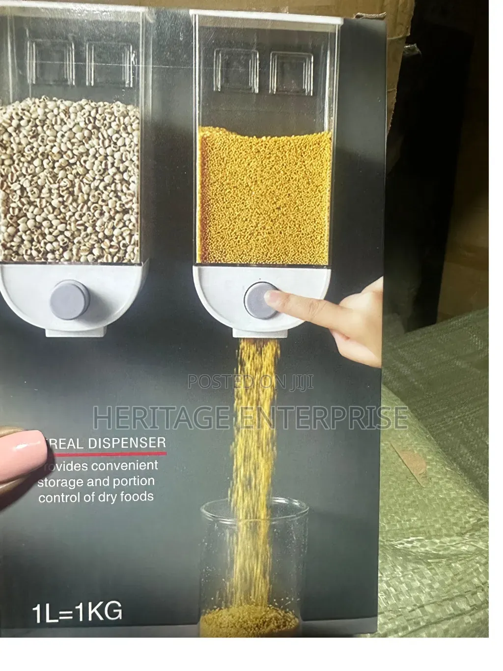 Cereal Dispenser Food Storage Box Container