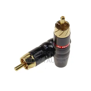 High End Gold Plated RCA Male Plugs Connectors for Speaker