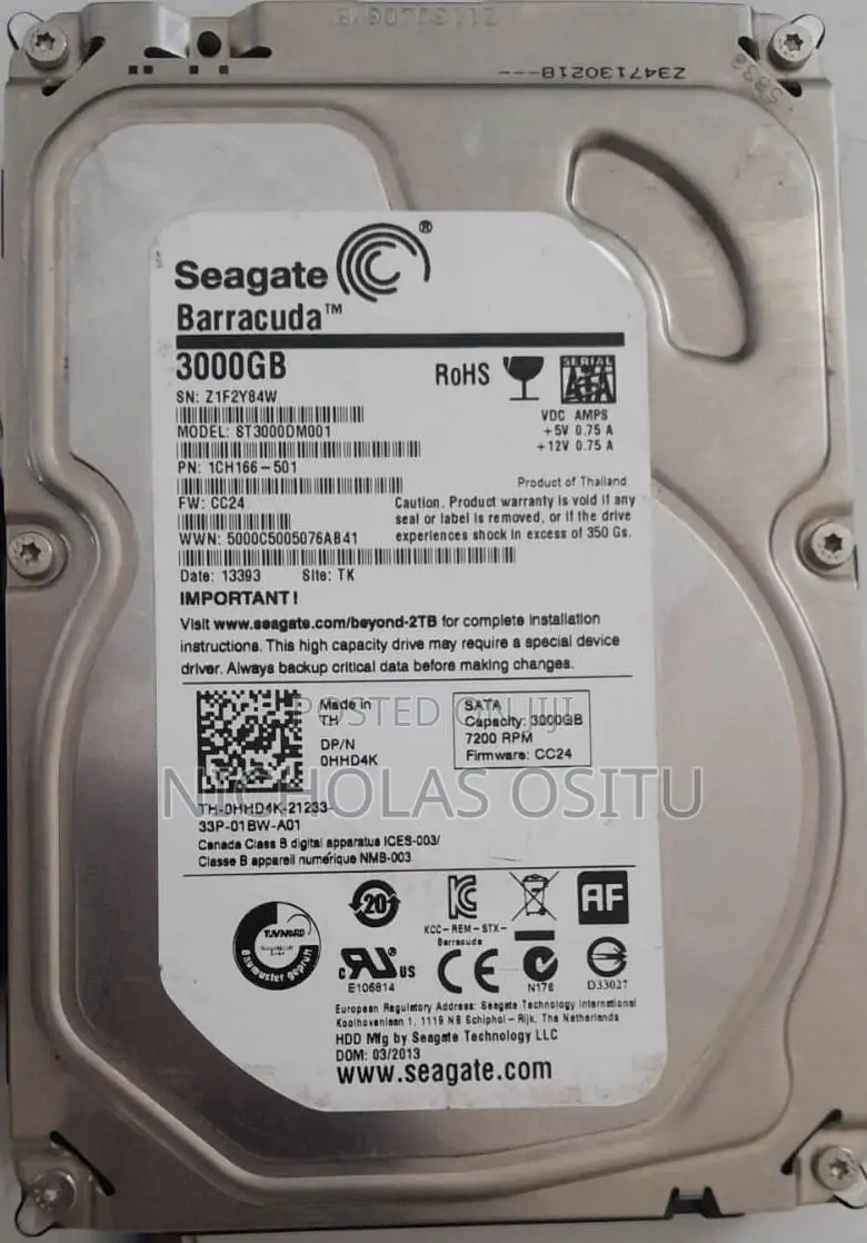 Desktop Computer 6GB HDD 3T