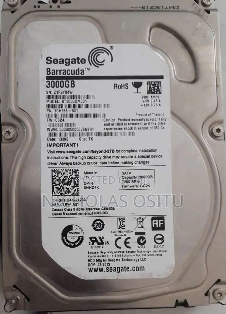 Desktop Computer 6GB HDD 3T