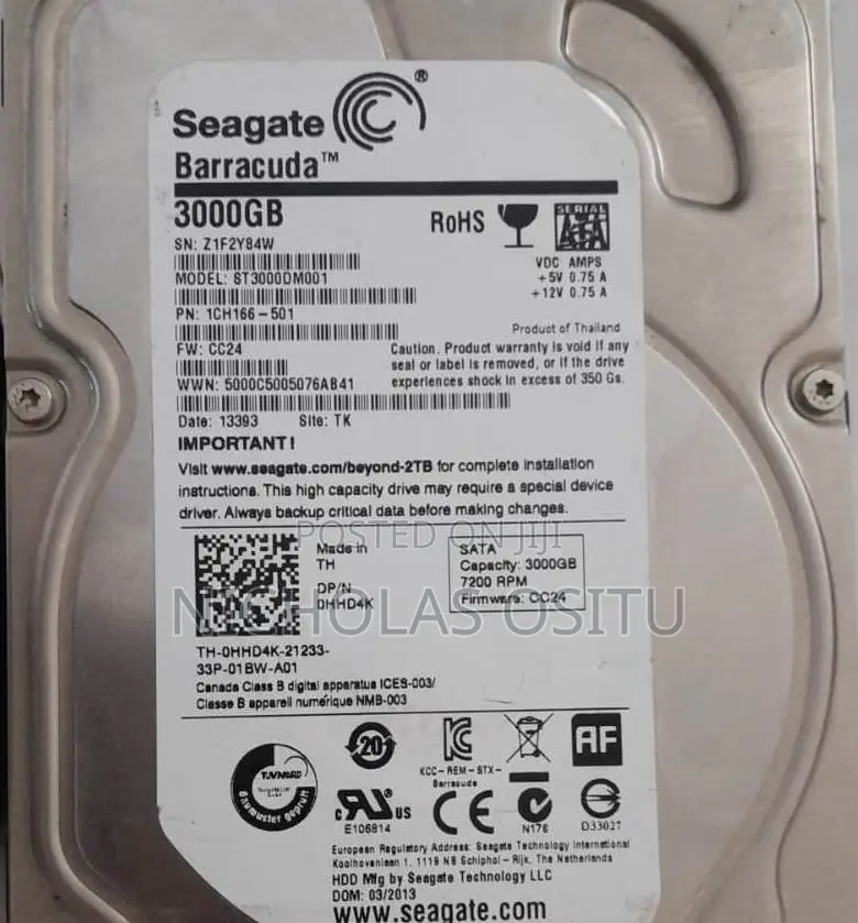 Desktop Computer 6GB HDD 3T