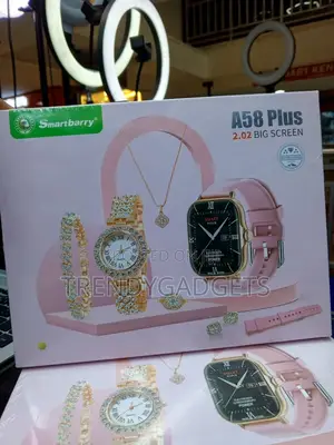 A58 Plus Women’s Fitness Tracker Smartwatch With Gift Accessories