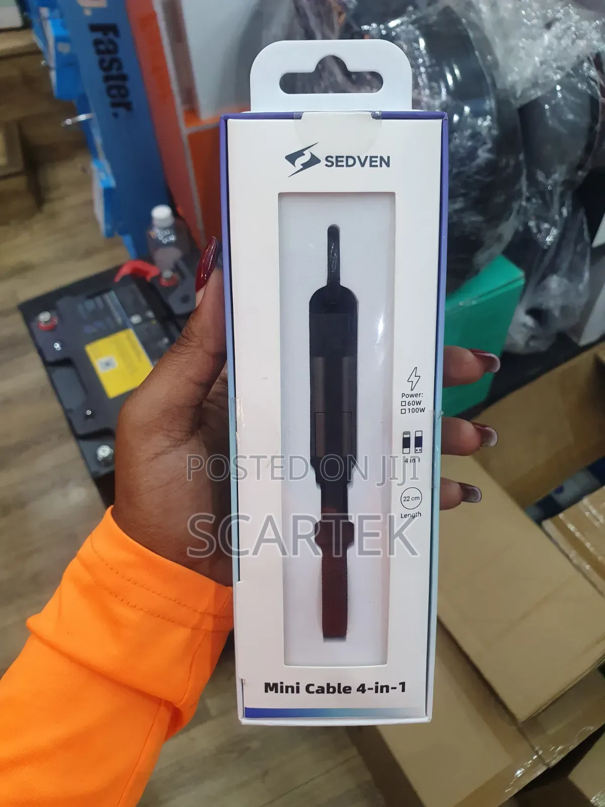 Sedven 4-in-1 Keychain Multi Function Data Cable.