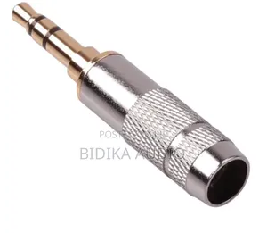 3.5mm TRS Plug Threaded Audio Headphone Plug 1/8" 3 Poles Jack