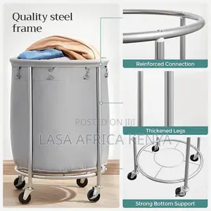 110L Rolling Laundry Hamper Basket With Wheels