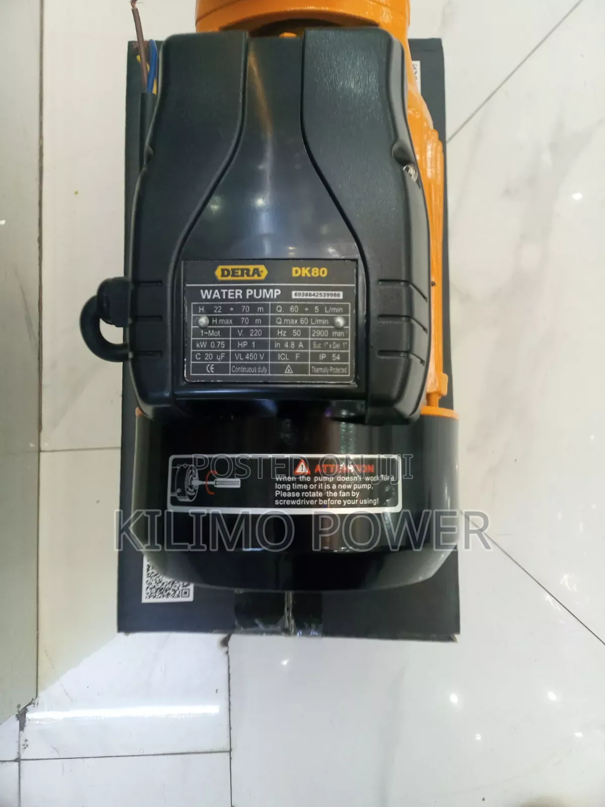 Dera 1hp Electrical Booster Pump