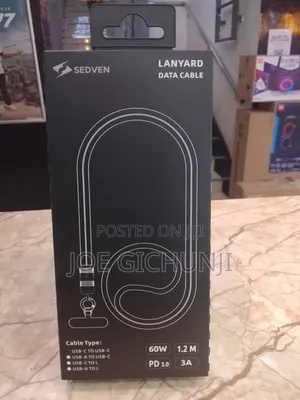 SEDVEN 2-in-1 Lanyard Fast Charging Data Cable (60W PD)