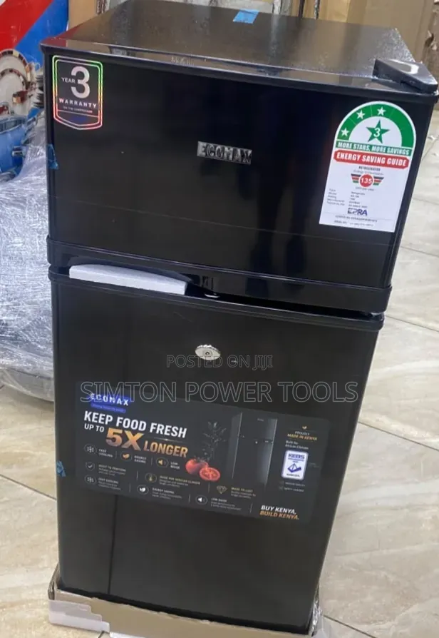 Ecomax Double-Door Mini Refrigerator