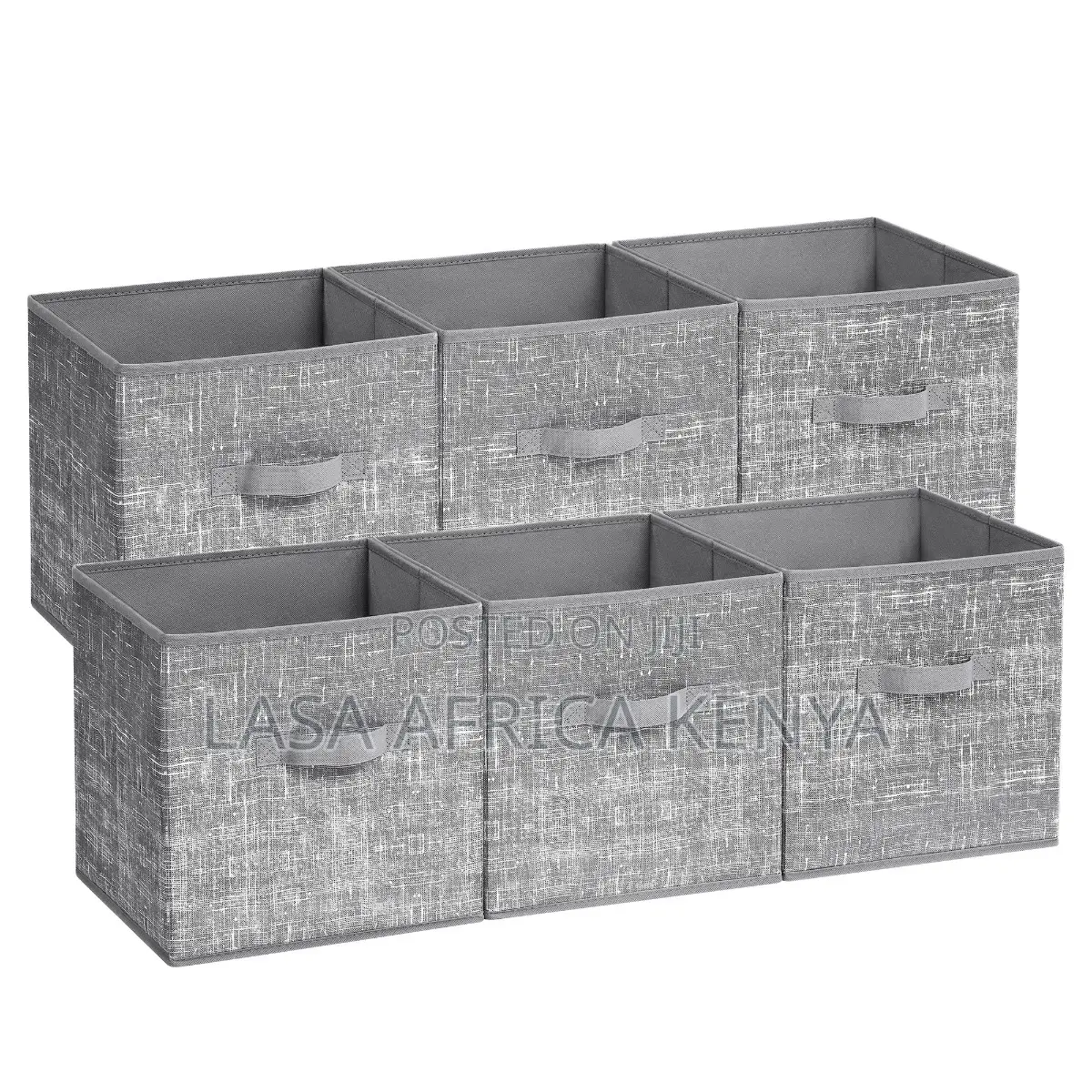 LASA Set of 6 Storage Cubes Non-Woven Fabric Foldable Closet Organizer