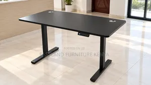 Modern Black Electric Height-Adjustable Office Desk for Sale