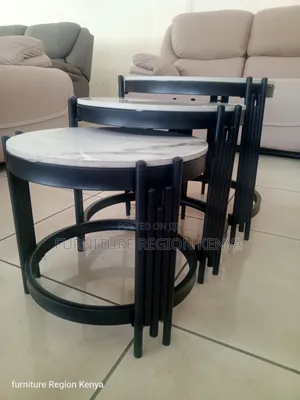 Three Coffee Tables, Marble Top